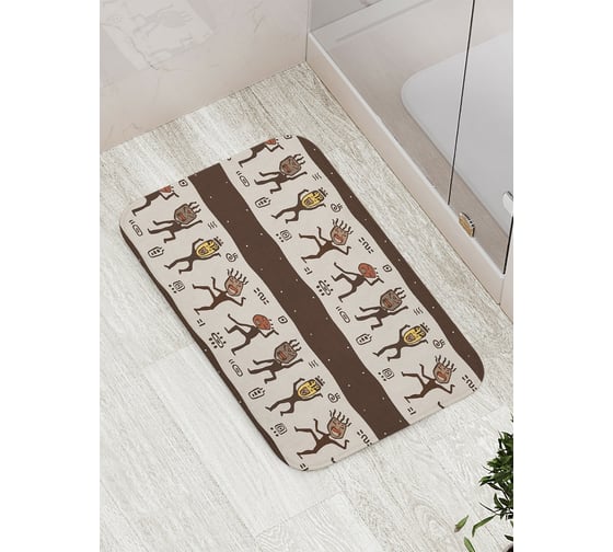 Коврик противоскользящий JoyArty "Танцы в Африке" для ванной, сауны, бассейна, bath_16831 1