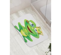 Коврик противоскользящий JoyArty "Зацелованная лягушка" для ванной, сауны, бассейна, bath_15262