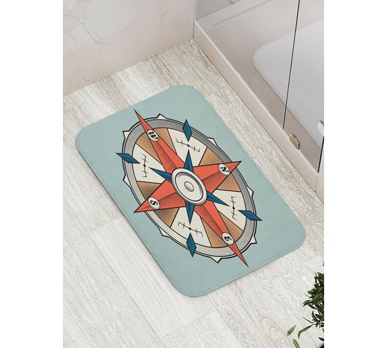 Коврик противоскользящий JoyArty "Душа моряка" для ванной, сауны, бассейна, bath_16645 1