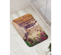 Коврик противоскользящий JoyArty "Велосипедные улицы" для ванной, сауны, бассейна, bath_18034