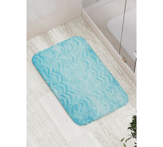 Коврик противоскользящий JoyArty "Ретро зигзаги" для ванной, сауны, бассейна, bath_15741 1
