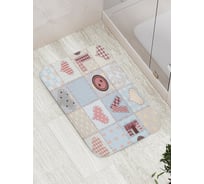 Коврик противоскользящий JoyArty "Пришитая любовь" для ванной, сауны, бассейна, bath_18857