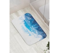 Коврик противоскользящий JoyArty "Холодные снежинки" для ванной, сауны, бассейна, bath_18898