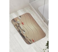 Коврик противоскользящий JoyArty "Волны на песке" для ванной, сауны, бассейна, bath_6523
