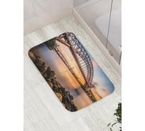 Коврик противоскользящий JoyArty "Большой мост" для ванной, сауны, бассейна, bath_18059