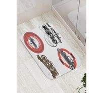 Коврик противоскользящий JoyArty "Старинные машины" для ванной, сауны, бассейна, bath_17767