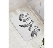 Коврик противоскользящий JoyArty "Тоскующие перья" для ванной, сауны, бассейна, bath_17051
