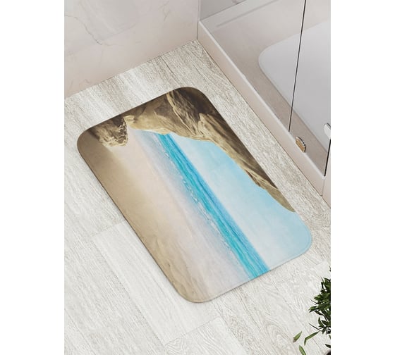 Коврик противоскользящий JoyArty "Береговое укрытие" для ванной, сауны, бассейна, bath_14726