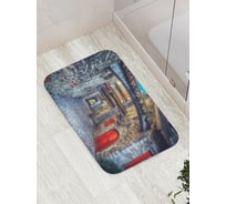 Коврик противоскользящий JoyArty "Узкие каменные улицы" для ванной, сауны, бассейна, bath_15390