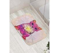 Коврик противоскользящий JoyArty "Красочный кот" для ванной, сауны, бассейна, bath_15577