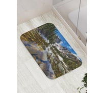 Коврик противоскользящий JoyArty "Горная река" для ванной, сауны, бассейна, bath_15183