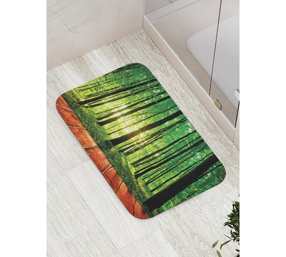 Коврик противоскользящий JoyArty "Дорожка через высокие леса" для ванной, сауны, бассейна, bath_15220 1