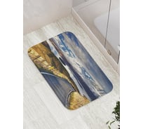 Коврик противоскользящий JoyArty "Дорога вокруг гор" для ванной, сауны, бассейна, bath_15187