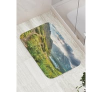 Коврик противоскользящий JoyArty "Горная тропинка над рекой" для ванной, сауны, бассейна, bath_15292
