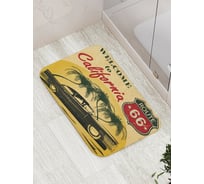 Коврик противоскользящий JoyArty "Приглашение в Калифорию" для ванной, сауны, бассейна, bath_15614