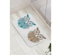 Коврик противоскользящий JoyArty "Сова ловец снов" для ванной, сауны, бассейна, bath_15687