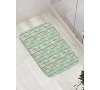 Коврик противоскользящий JoyArty "Морской стиль на досках" для ванной, сауны, бассейна, bath_15699