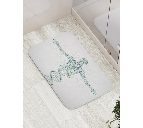 Коврик противоскользящий JoyArty "ДНК человека" для ванной, сауны, бассейна, bath_7134