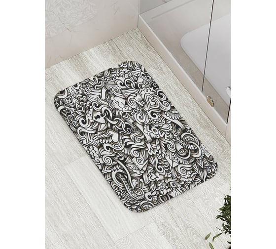 Коврик противоскользящий JoyArty "Любовная абстракция" для ванной, сауны, бассейна, bath_31991 1