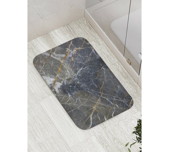 Коврик противоскользящий JoyArty "Прожилки на граните" для ванной, сауны, бассейна, bath_33975 1
