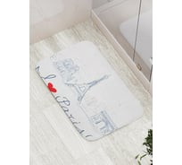 Коврик противоскользящий JoyArty "Моя любовь к Парижу" для ванной, сауны, бассейна, bath_12255