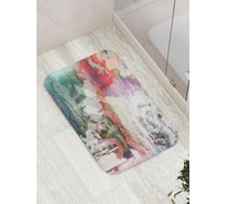 Коврик противоскользящий JoyArty "Абстракция красками" для ванной, сауны, бассейна, bath_4752