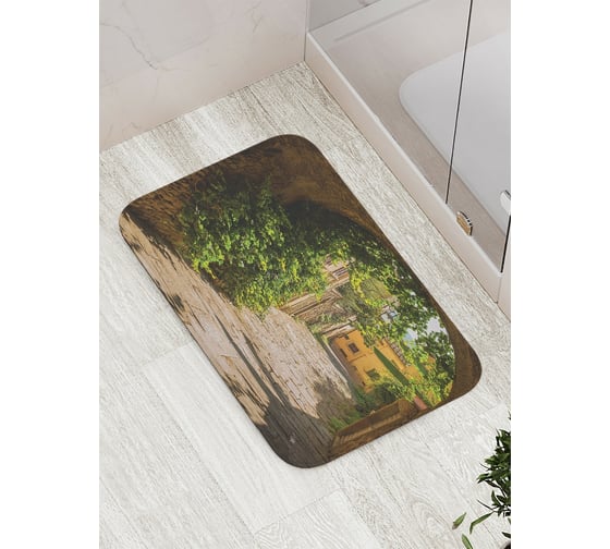 Коврик противоскользящий JoyArty "Тихий переулок" для ванной, сауны, бассейна, bath_15389