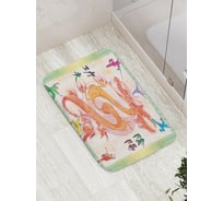 Коврик противоскользящий JoyArty "Воины дракона" для ванной, сауны, бассейна, bath_15790