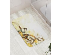 Коврик противоскользящий JoyArty "Природа и музыка" для ванной, сауны, бассейна, bath_12695