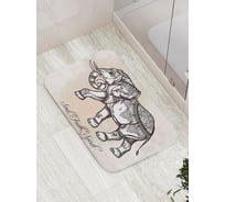 Коврик противоскользящий JoyArty "Индийский слон" для ванной, сауны, бассейна, bath_13718