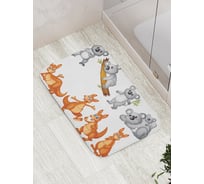Коврик противоскользящий JoyArty "Кенгуру и коалы" для ванной, сауны, бассейна, bath_18159