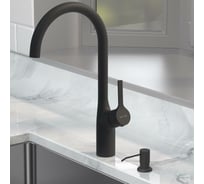 Набор 2в1: смеситель для кухни, диспенсер, черный AM.PM X-Joy S F85B07D22