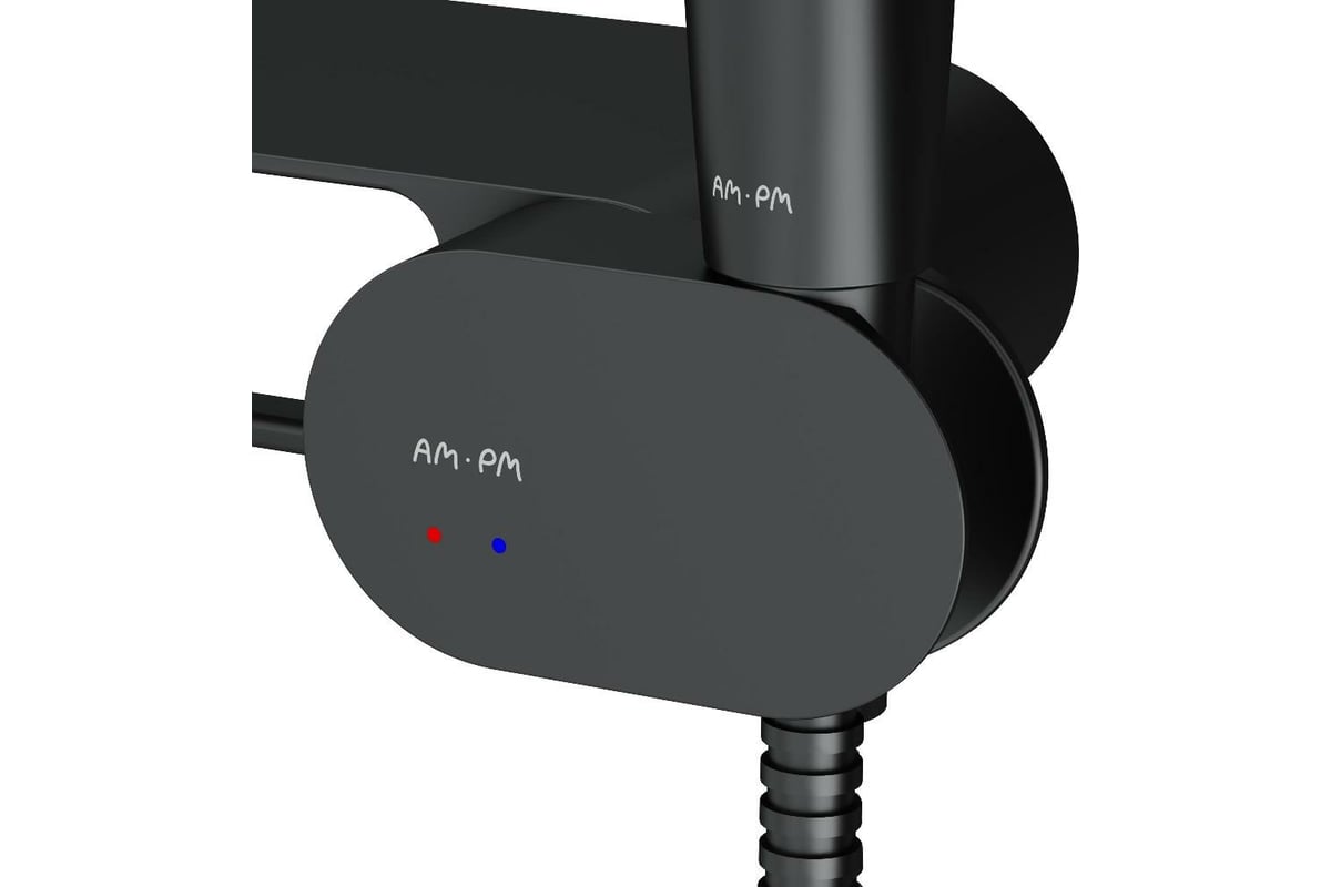 Гигиенический душ со смесителем и полкой am pm like f0202622 скрытого монтажа черный