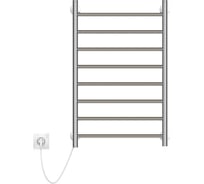 Электрический полотенцесушитель Zox ПРЯМОЙ ЛЦ 80х50 8 перекладин, левый кнопочный выкл, 340 Вт 541764