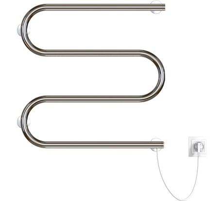 Электрический полотенцесушитель Zox М 60x60 кнопочный выкл, 222 Вт 541708