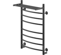 Полотенцесушитель MIXLINE CAPELLA 80x50 таймер, 382Вт, 7 перекладин + полка электрический ЧЕРНЫЙ_ 556414