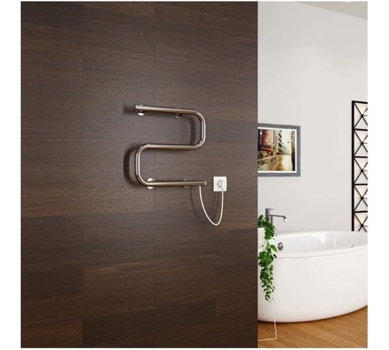Полотенцесушитель MIXLINE SIMPLE S 40x40 кнопочный выкл, 100 Вт 556794