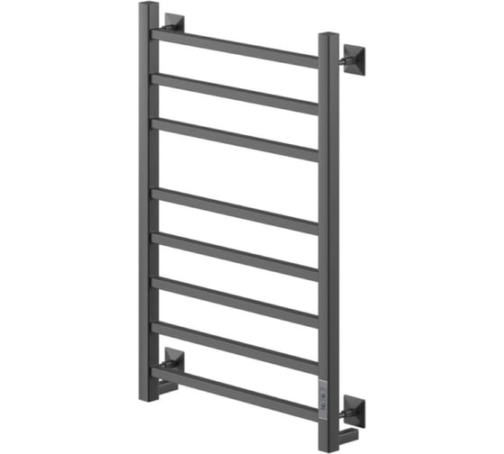 Полотенцесушитель MIXLINE FORTUNE 80x40 таймер, 372 Вт, 8 перекладин электрический ЧЕРНЫЙ 556378