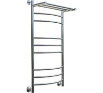 Полотенцесушитель Zox ЛЦ ДУГА-2 100х50, 1/2 дюйма, полка, 8 перекладин, нижнее подключение, полимер 539150