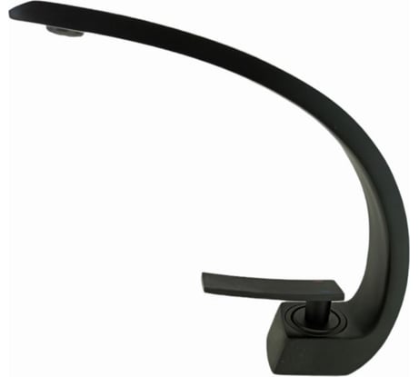 Смеситель для раковины OUTE однорычажное управление из латуни, черный матовый T703H