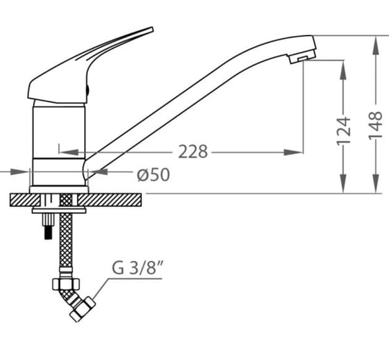 Смеситель для кухни ALVEUS AM 30 A22 TERRA 1087924