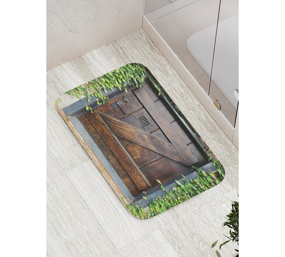 Коврик противоскользящий JoyArty "Дверь в секретное сообщество" для ванной, сауны, бассейна, bath_16401