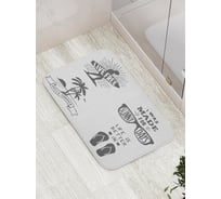 Коврик противоскользящий JoyArty "Живи свободно" для ванной, сауны, бассейна, bath_15997