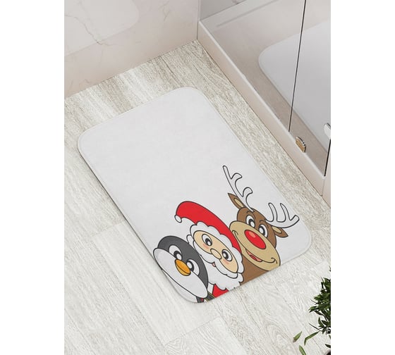 Коврик противоскользящий JoyArty "Праздничные прятки" для ванной, сауны, бассейна, bath_10503 1