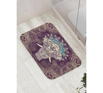 Коврик противоскользящий JoyArty "Мандала Слон" для ванной, сауны, бассейна, bath_78044