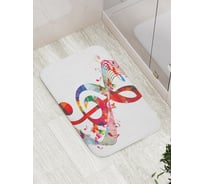 Коврик противоскользящий JoyArty "Музыкальный вираж" для ванной, сауны, бассейна, bath_12703