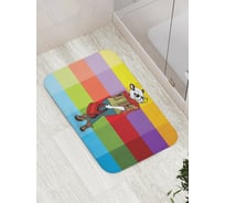 Коврик противоскользящий JoyArty "Стиль панды" для ванной, сауны, бассейна, bath_19488