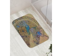 Коврик противоскользящий JoyArty "Единорог узор" для ванной, сауны, бассейна, bath_19519