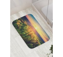 Коврик противоскользящий JoyArty "Утренний лес" для ванной, сауны, бассейна, bath_13671