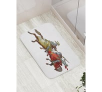 Коврик противоскользящий JoyArty "Рыцарский турир" для ванной, сауны, бассейна, bath_15379